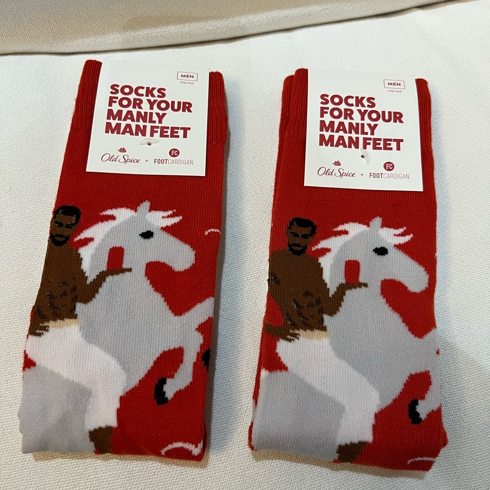 ONE PAIR of Old Spice Socks